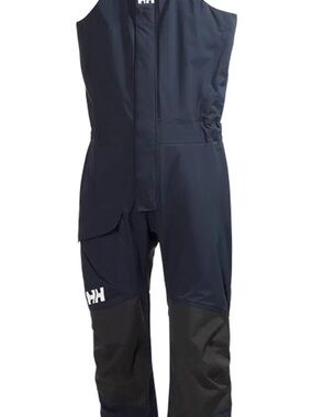 Helly Hansen Navy and Black Waterproof Crew Costal 2 Bib Overalls Large